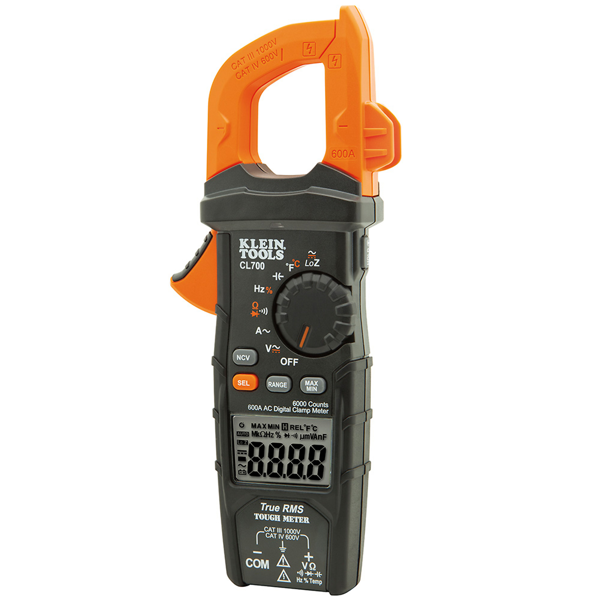 Klein Tools, Digital Clamp Meter AC Auto, LoZ, Model# CL700